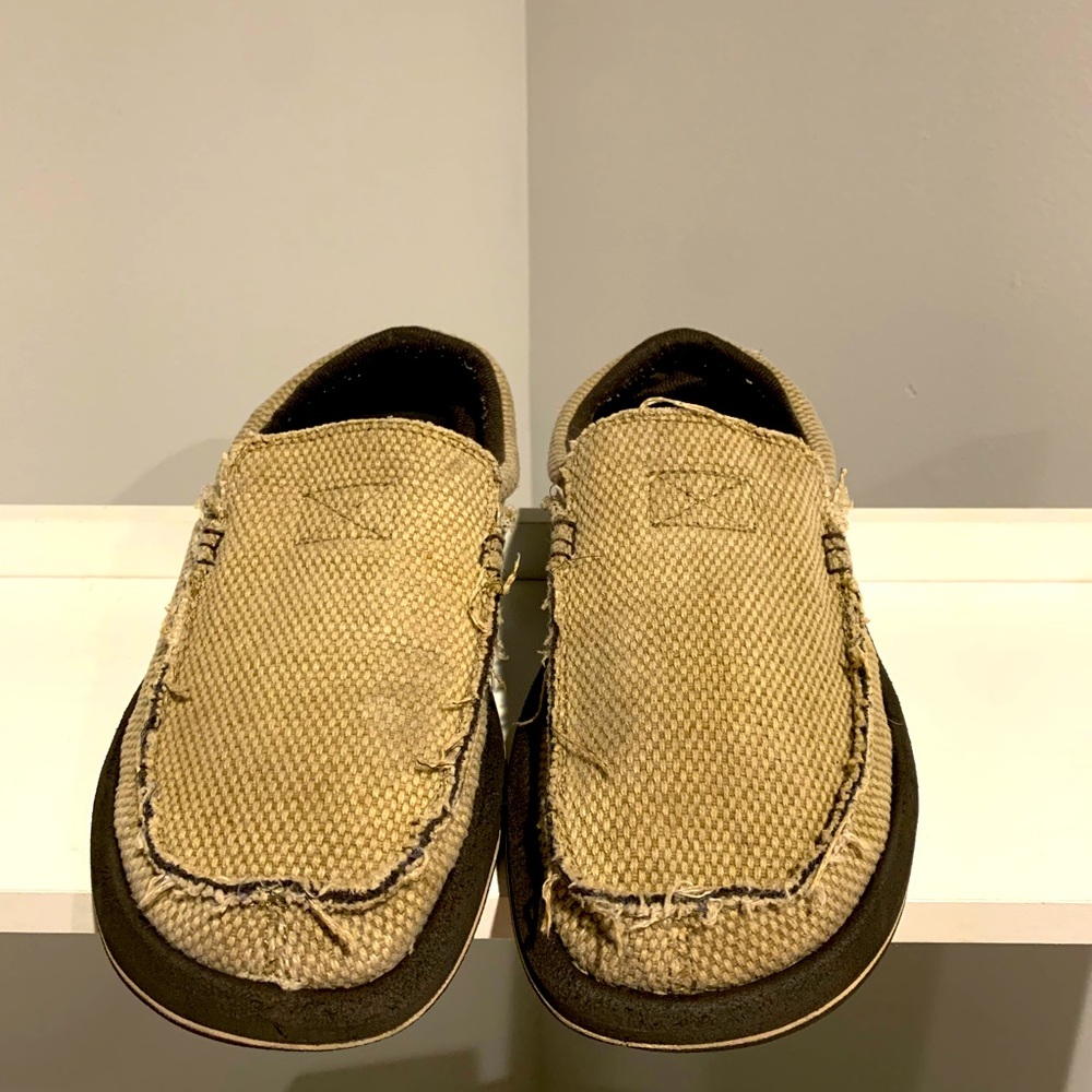 Sanuk Chiba Sidewalk Surfer Slip-On Shoe SMF1047 Color /Tan Brown Size Men's 8